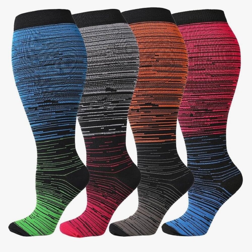 Men or Women's Plus Size Compression Socks 3XL